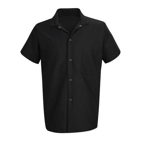 Vf Imagewear Chef Designs Cook Shirt, Black, Polyester/Cotton, M 5020BKSSM